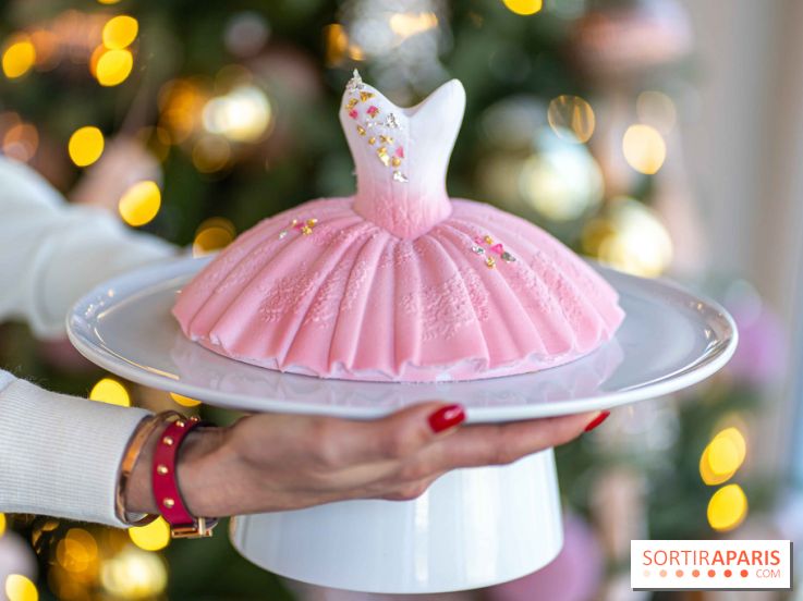 La Bûche de Noël 2025 du Café de la Paix spécial Belle aux Bois Dormant  : l'Adage à la Rose