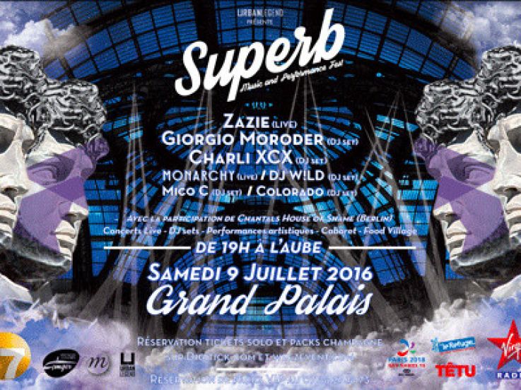 Superb au Grand Palais avec Zazie, Giorgio Moroder...