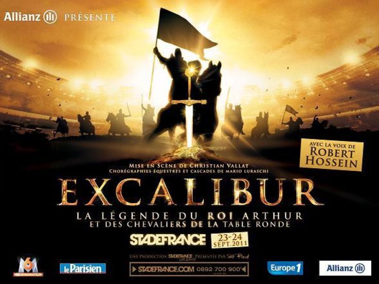 excalibur, la légende du roi arthur, stade de france