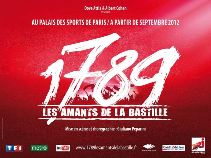 1789, les amants de la bastille, comédie musicale, palais des sports