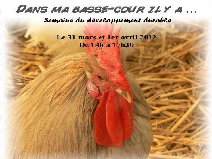 dans ma basse cour, il y a, bergerie nationale, semaine du développement durable