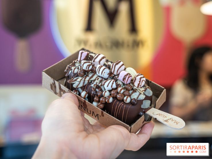 Le Bar à glaces Magnum dans le Marais à Paris, les glaces personnalisées gourmandes