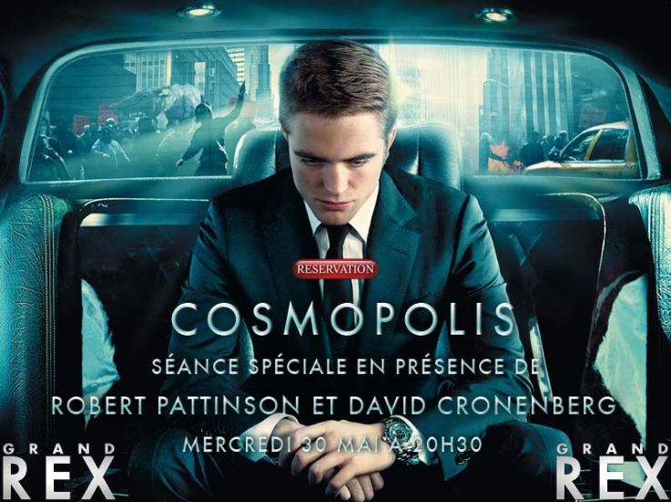 roberty pattinson à paris, grand rex, david cronenberg, cosmopolis au grand rex
