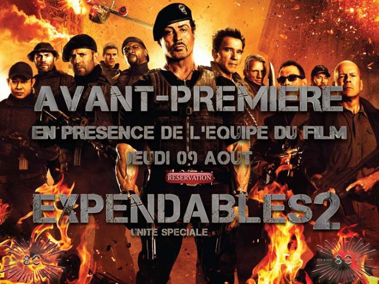 Expendables 2 en avant-première au Grand Rex avec l'équipe du film