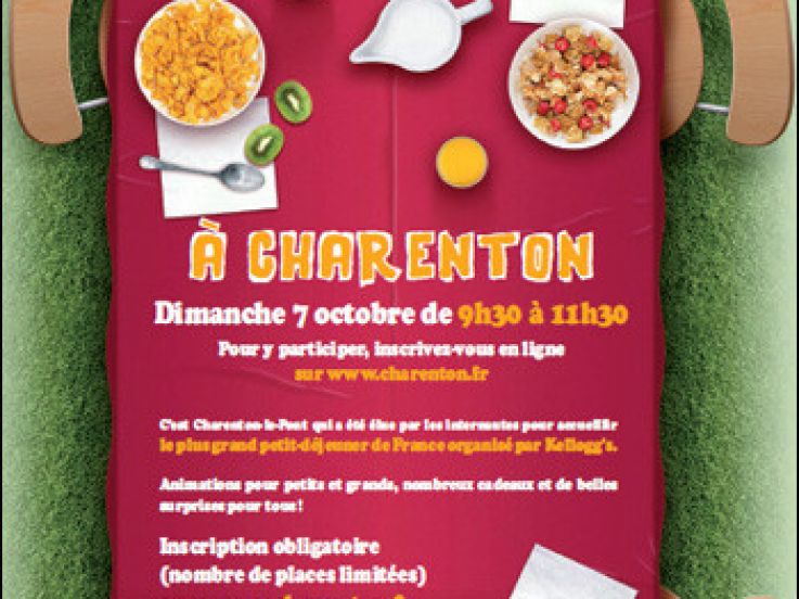 Le Plus Grand Déjeuner de France par Kellogs à Charenton le Pont