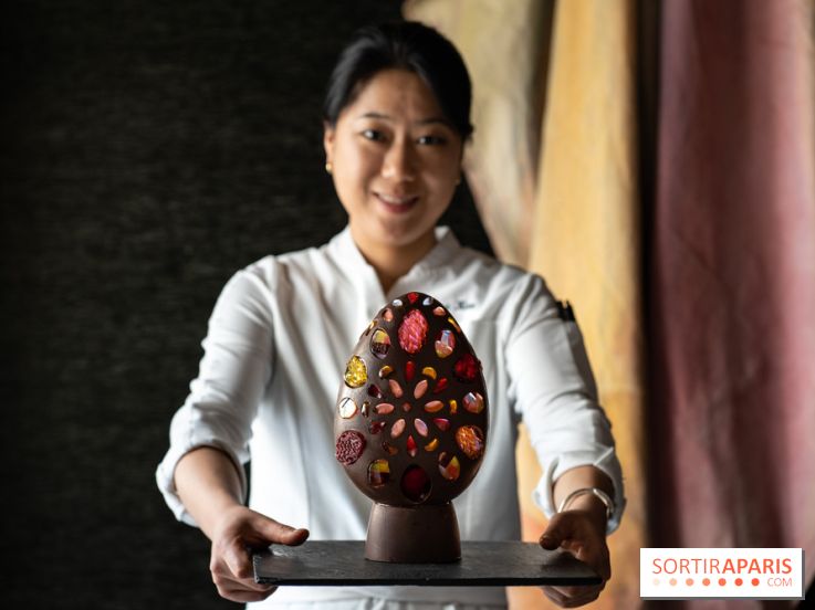 Œuf de Pâques lumineux du Park Hyatt Paris-Vendôme par Naraé Kim 2023