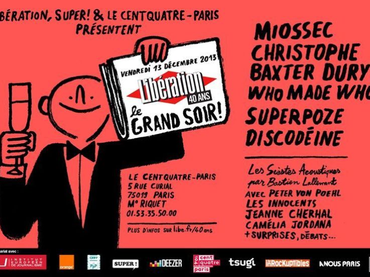 Libération fête ses 40 ans en musique au Centquatre 