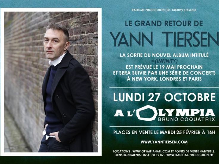 Yann Tiersen en concert à l’Olympia de Paris en 2014