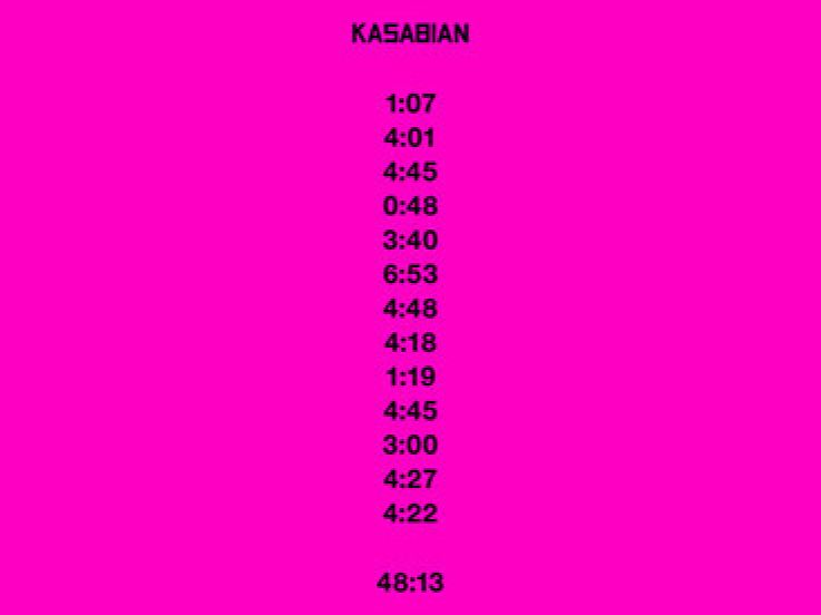 Sortie du nouvel album de Kasabian "48:13"