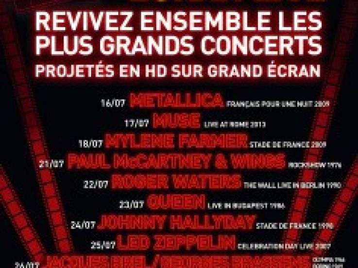 Olympia Écran live : retransmission de concerts de légende sur grand écran