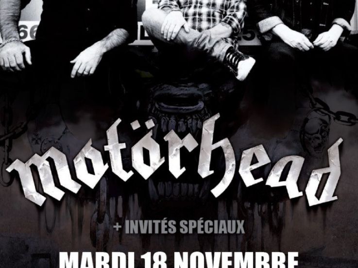 Motörhead en concert au Zénith de Paris en novembre 2014