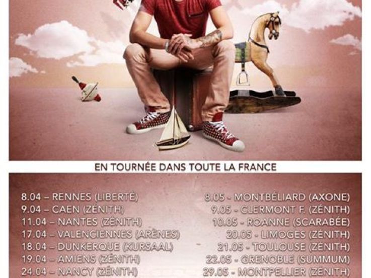 Keen’V en concert au Zénith de Paris en 2015 