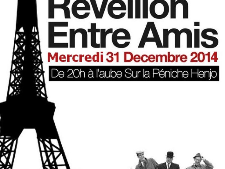 Réveillon du nouvel an 2015 : Petit Réveillon entre amis à la Péniche Henjo