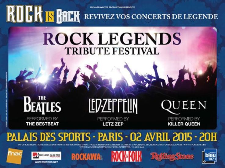 Rock Legends Tribute Festival au Palais des Sports de Paris en 2015