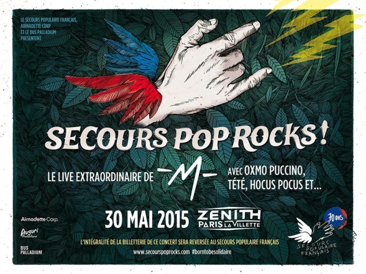 Secours Pop Rocks au Zénith de Paris avec -M-