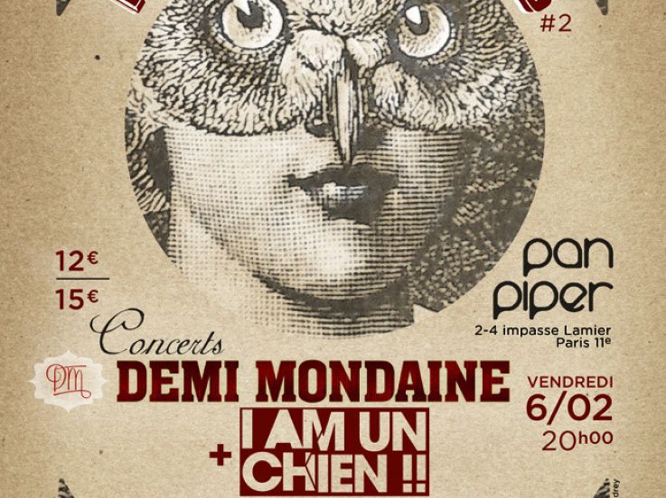 Demi Mondaine et I am un Chien ! en concert au Pan Piper : gagne ta place !