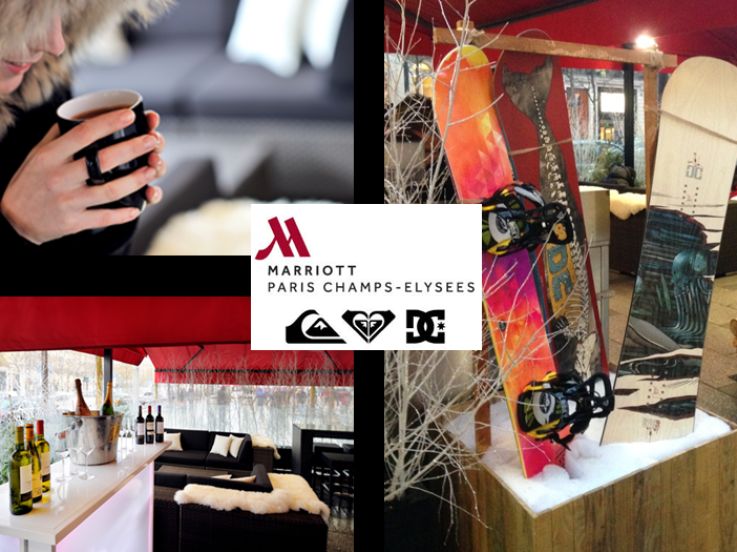 Ski Spot Quiksilver au Paris Marriott Champs Elysees Hotel