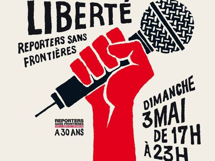Reporters sans frontières présente un concert pour la liberté  : concert gratuit sur la Place de la République