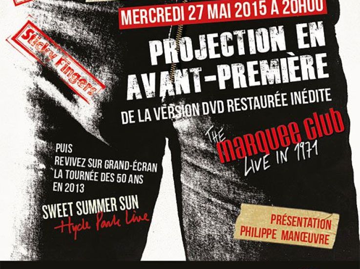 Soirée Rolling Stones "Sticky Fingers" au Publicis Cinémas