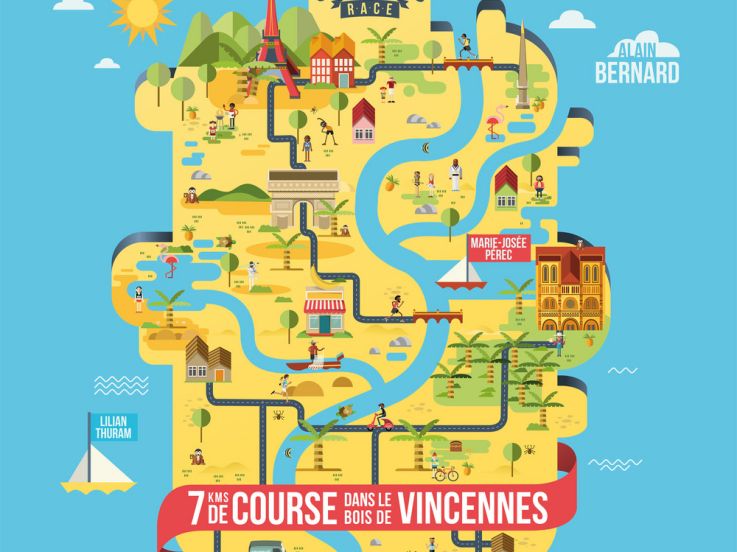 Caraïbes Race 2015 au Bois de Vincennes à Paris avec Muriel Hurtis 