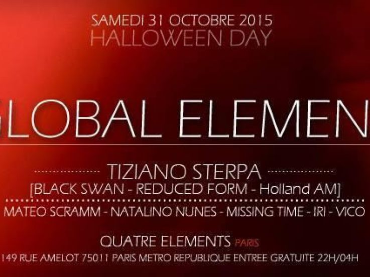 Global Element "Halloween Day 2015" au 4 Elements