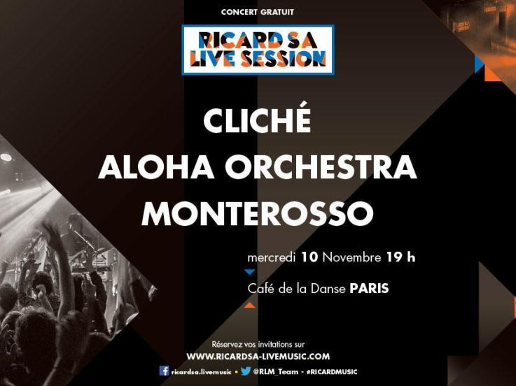 Ricard S.A Live Music : nouvelle soirée de concerts gratuits au Café de La Danse 