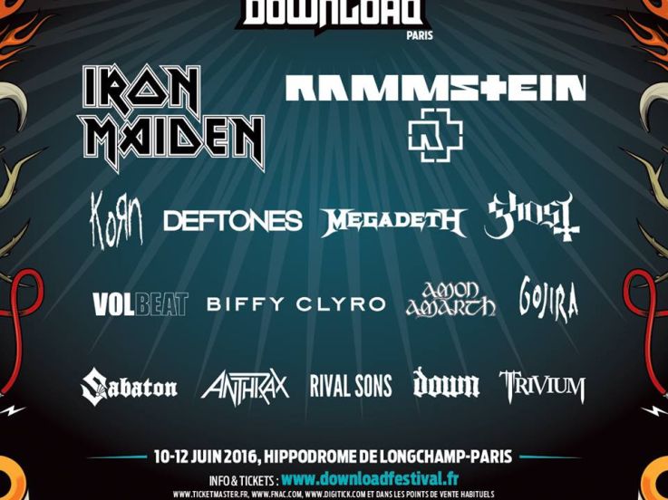 Download Festival 2016 à Paris : Deftones, Megadeth, Korn… rejoignent l’affiche