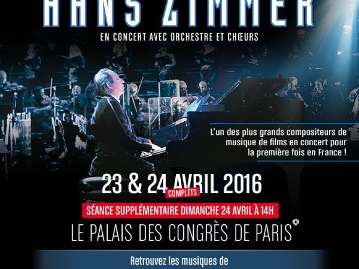 Hans Zimmer en concerts au Palais des Congrès de Paris en 2016