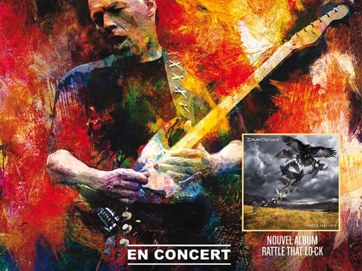 David Gilmour en concert au Parc du Château de Chantilly en juillet 2016
