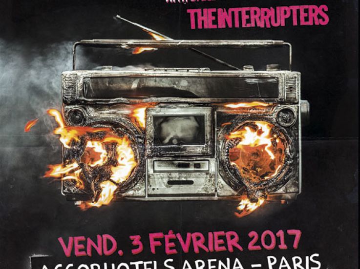 Green Day en concert à l'Arena Bercy de Paris en février 2017