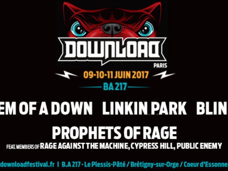 Download Festival Paris 2017 : Prophets of Rage, Linkin Park, Blink 182 rejoignent la programmation