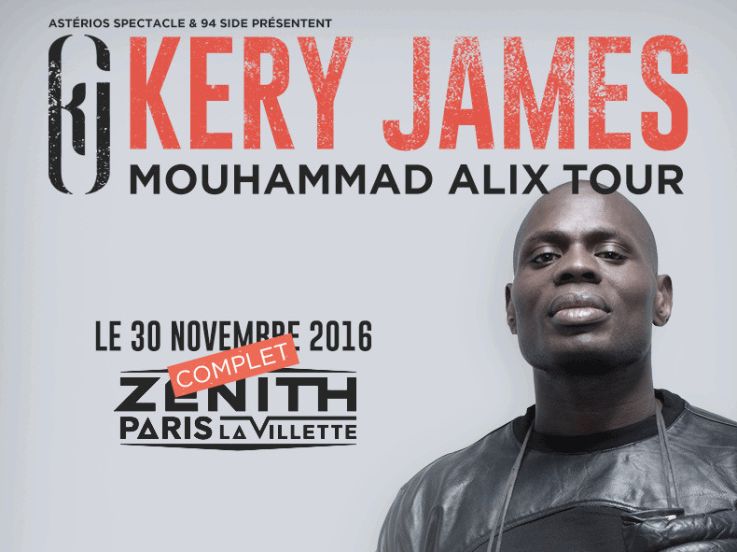 Kery James en concerts à l’Olympia de Paris en mars 2017