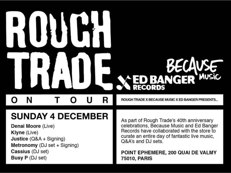 Rough Trade en Tour au Point Ephémère de Paris