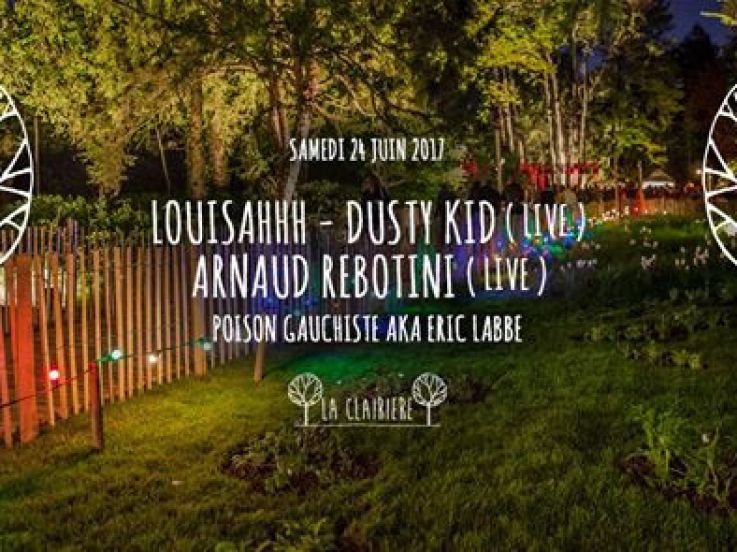 Louisahhh, Dusty Kid et Arnaud Rebotini à La Clairière