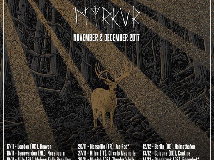 Sólstafir en concert à l'Alhambra de Paris en novembre 2017