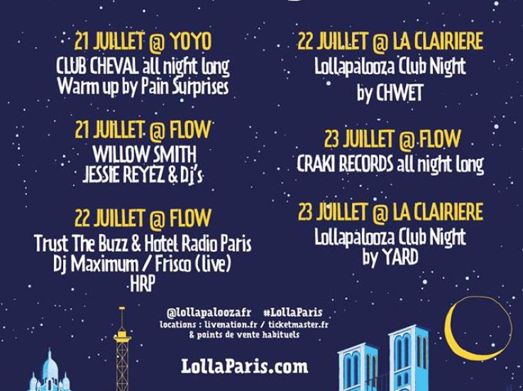 Lollapalooza Club Night à Paris