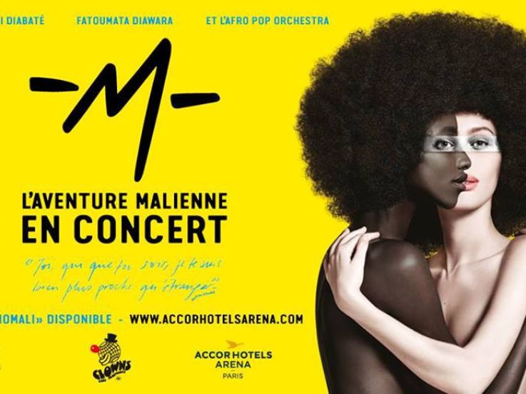 LAMOMALI de -M- en concert à l'Arena Bercy de Paris en décembre 2017