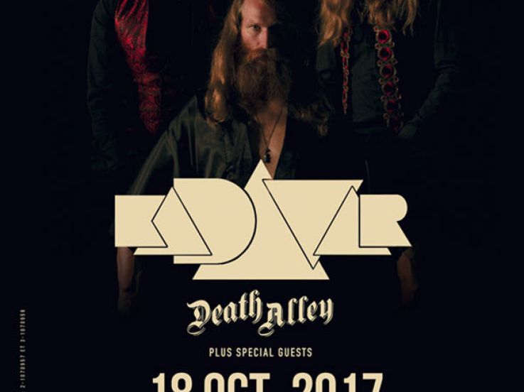 Kadavar et Death Alley en concert au Trabendo de Paris en octobre 2017