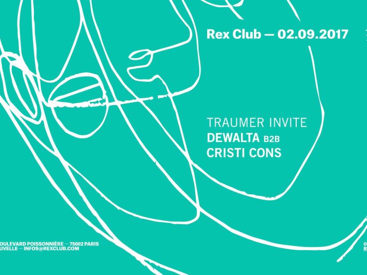 Traumer invite DeWalta b2b Cristi Cons au Rex Club