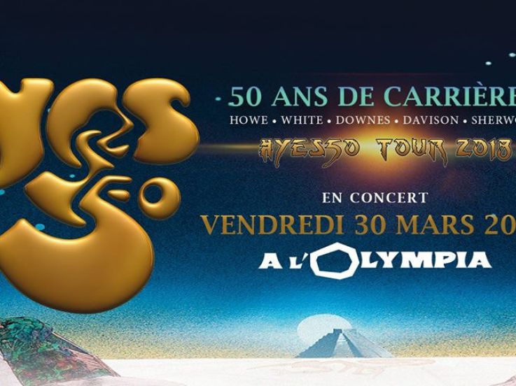 Yes en concert à l'Olympia de Paris en mars 2018