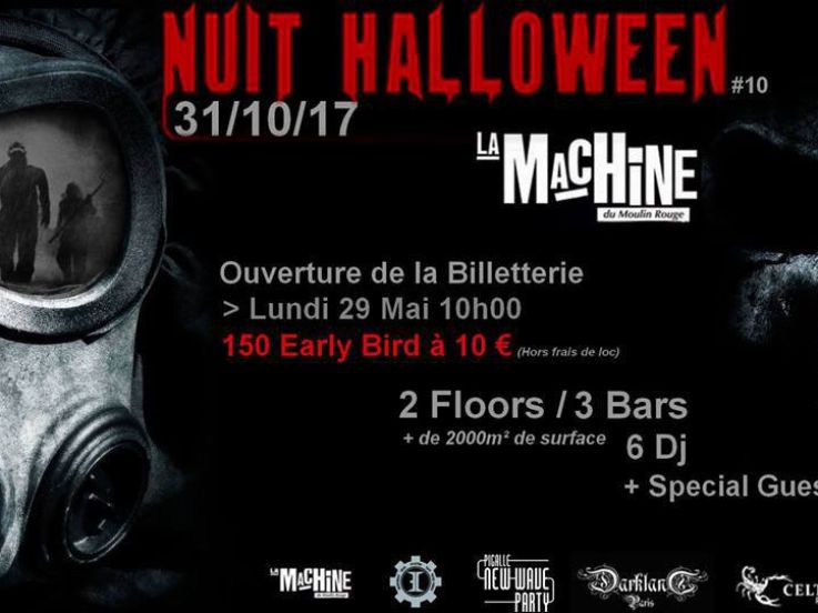 Nuit Halloween 2017 à La Machine