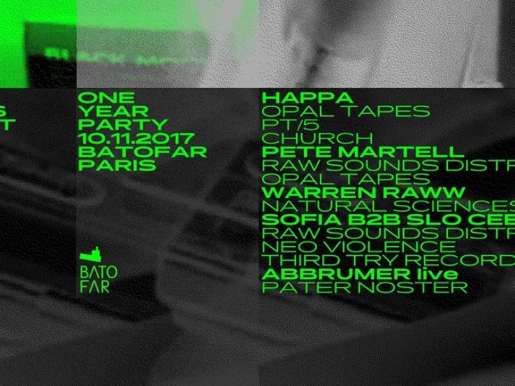 RSD 1 year Party au Batofar avec Happa