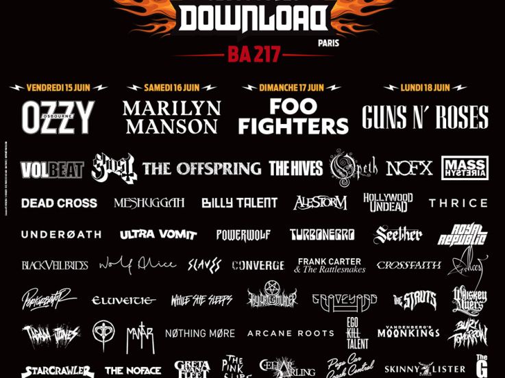Download Festival Paris 2018 : Volbeat, Opeth, NOFX, Billy Talent... rejoignent la programmation 