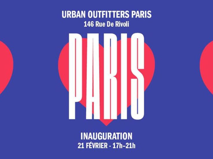 Le flagship Urban Outfitters Paris ouvre ses portes le 21 février 2018 rue de Rivoli