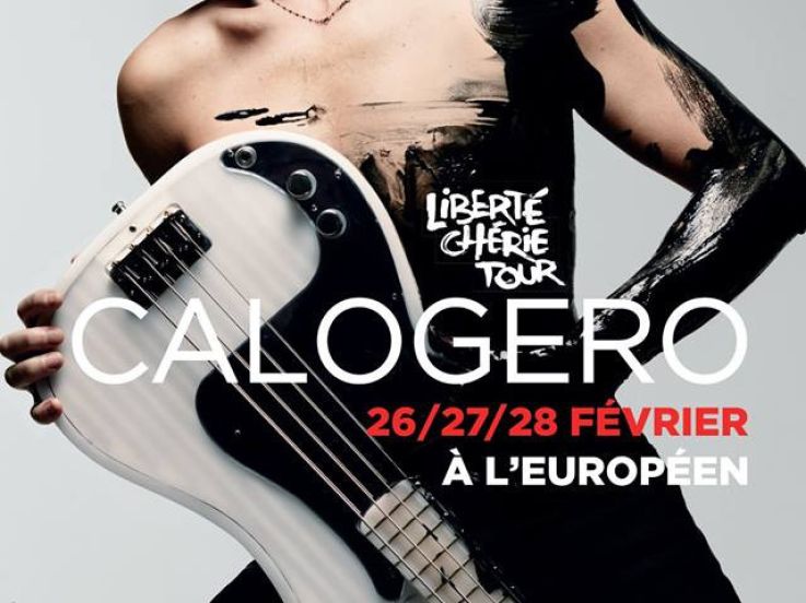 Calogero en concert à L'Européen de Paris en février 2018