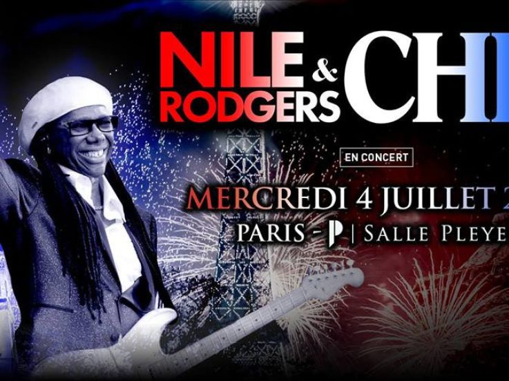 Nile Rodgers & Chic en concert à La Salle Pleyel de Paris en juillet 2018