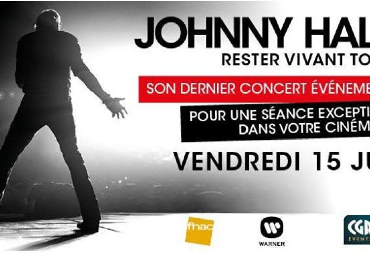 Johnny Hallyday : "Rester Vivant Tour" au cinéma du Grand Rex de Paris