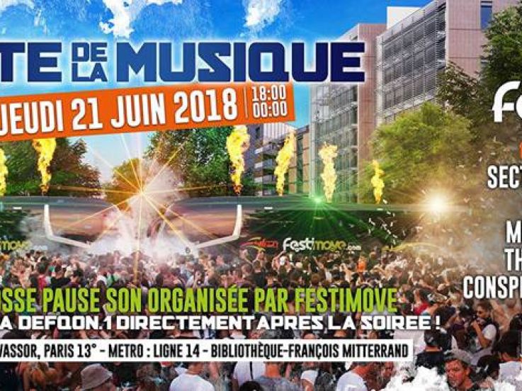 Fête de la Musique 2018 à Paris : Warmup Defqon.1 avec Festimove sur le Quai Panhard et Levassor