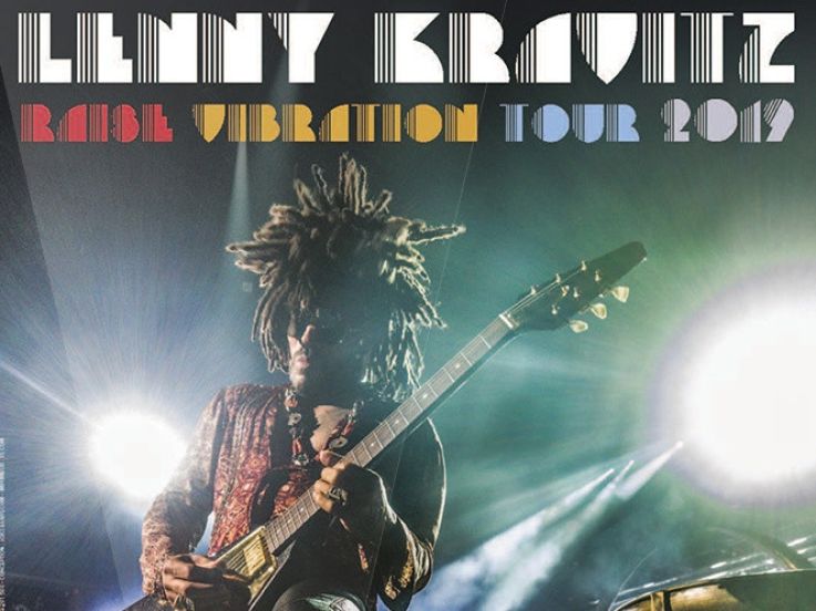 Lenny Kravitz en concert à l'AccorHotels Arena Bercy de Paris en juin 2019