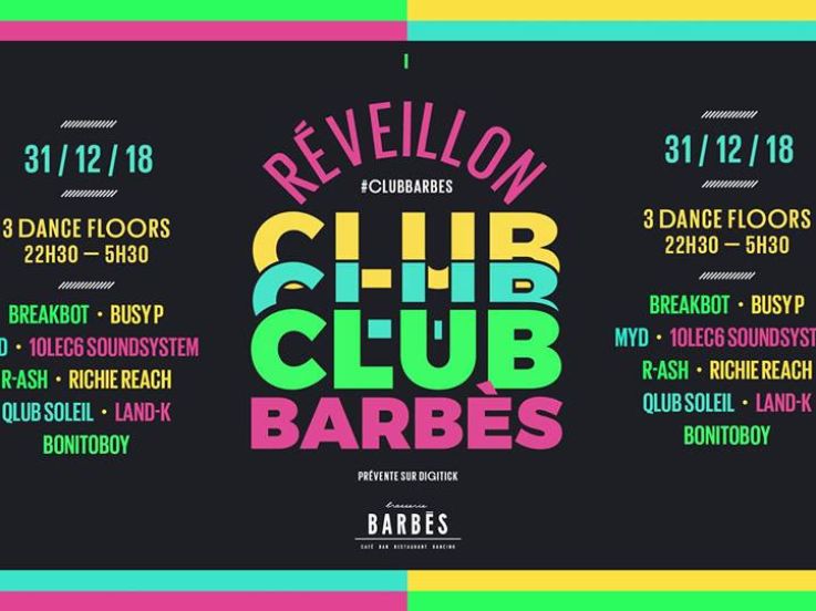 Réveillon 2019 à Paris : Club Barbès à la Brasserie Barbès